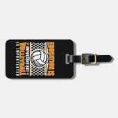 Onderwijs is belangrijk, maar volleybal is belangr bagagelabel (Voorkant horizontaal)