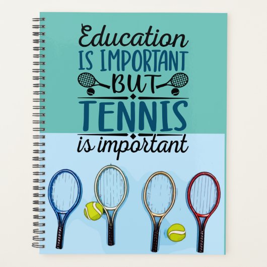 Onderwijs is belangrijk Tennis Planner (Voorkant)