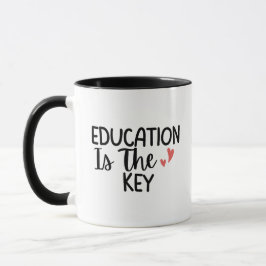 'Onderwijs Is De Sleutel' Cadeau Voor Dankbare Ler Mok