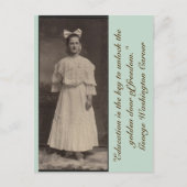 Onderwijs is de sleutel om de gouden deur open te  briefkaart (Voorkant)