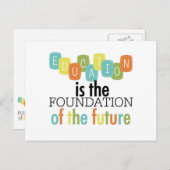 Onderwijs is de stichting briefkaart (Voorkant / Achterkant)