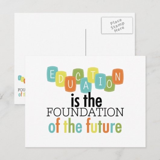 Onderwijs is de stichting briefkaart (Voorkant / Achterkant)