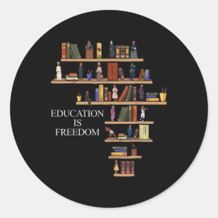 Onderwijs is de zwarte geschiedenismuis van de Rea Ronde Sticker