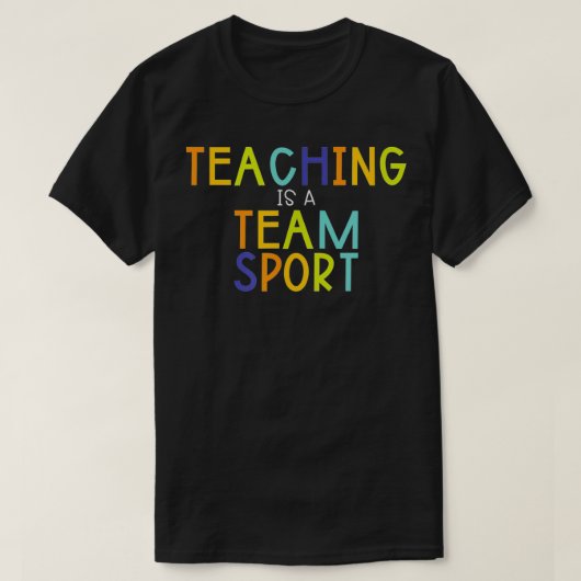 Onderwijs is een teamsport t-shirt (Design voorkant)
