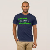 Onderwijs is een zaak van nationale veiligheid t-shirt (Voorkant volledig)