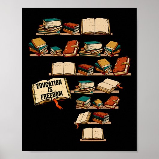 Onderwijs is een zwarte-junteenth Black Hist Poster (Voorkant)