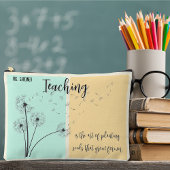 Onderwijs is het planten van zaden Lt. groen en ge Etui