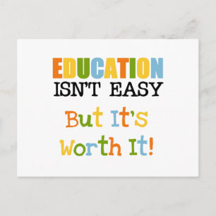 Onderwijs is het waard briefkaart
