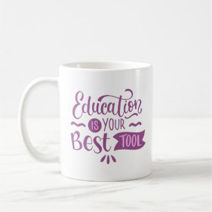 Onderwijs is je beste hulpmiddel koffiemok