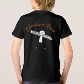 "Onderwijs is Kracht'' Tri-Blend Shirt (Achterkant)