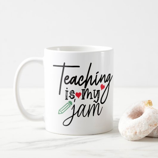 Onderwijs is mijn jam koffiemok (Met donut)
