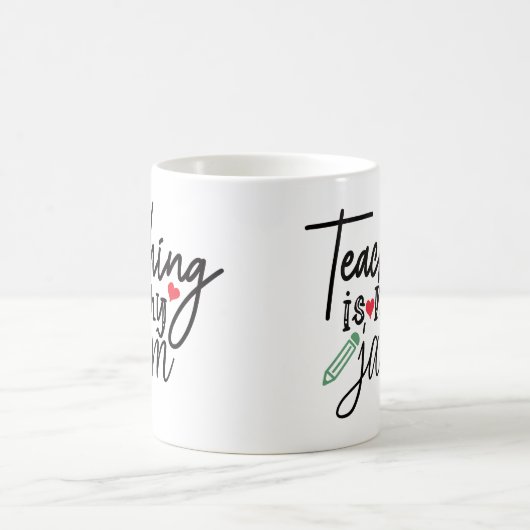 Onderwijs is mijn jam koffiemok (Center)