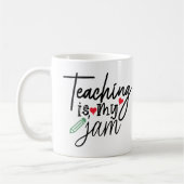 Onderwijs is mijn jam koffiemok (Links)