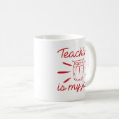 Onderwijs is mijn jam koffiemok (Voorkant rechts)