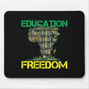 Onderwijs Is Vrijheid Black History Month Afrikaan Muismat