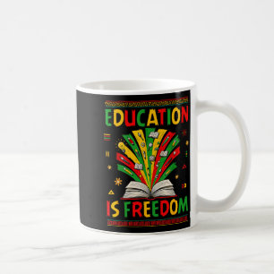 Onderwijs Is Vrijheid Boeken Liefhebber Zwarte Ges Koffiemok