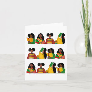 Onderwijs is Vrijheid Koningin Melanin Zwart Vrouw Kaart