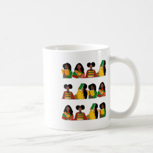 Onderwijs Is Vrijheid Koningin Melanine Zwarte Vro Koffiemok