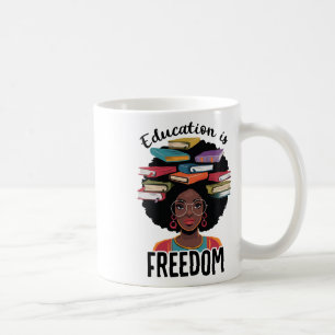 Onderwijs Is Vrijheid Leraar Black History Month B Koffiemok