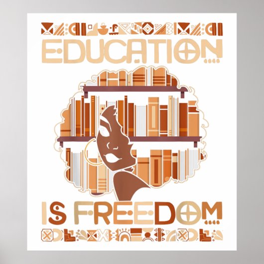 Onderwijs is vrijheid poster (Voorkant)