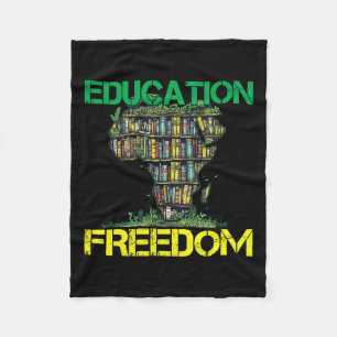 Onderwijs is Vrijheid Zwarte Geschiedenis Maand Af Fleece Deken