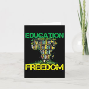 Onderwijs is Vrijheid Zwarte Geschiedenis Maand Af Kaart