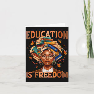 Onderwijs is vrijheid zwarte leraar boeken zwart kaart