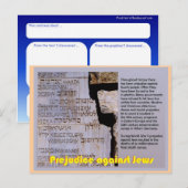 Onderwijs, jodendom, vooroordeel tegen joden briefkaart (Voorkant / Achterkant)