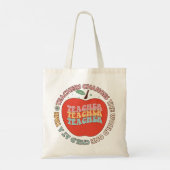 Onderwijs kan de wereld veranderen tote bag (Achterkant)