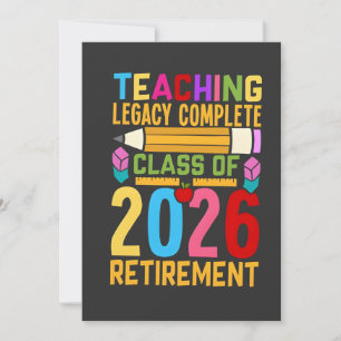 Onderwijs Legacy Compleet Klas van 2026 Pensioen  Aankondiging