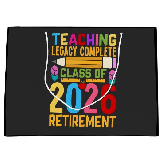 Onderwijs Legacy Compleet Klas van 2026 Pensioen  Groot Cadeauzakje (Voorkant)