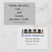 Onderwijs / Lerarenprofiel - Visitekaartje door SR (Voorkant / Achterkant)