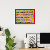 Onderwijs Leren ontwerpen in gemengde kleuren Poster (Thuiskantoor)