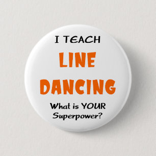 onderwijs lijndans ronde button 5,7 cm