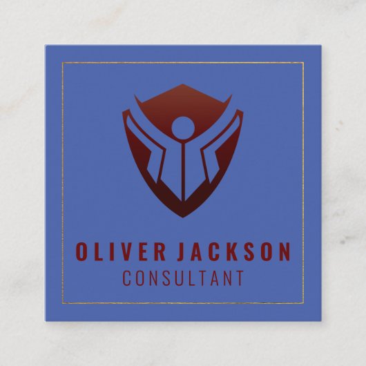 Onderwijs Logo Vierkante Visitekaartje (Voorkant)