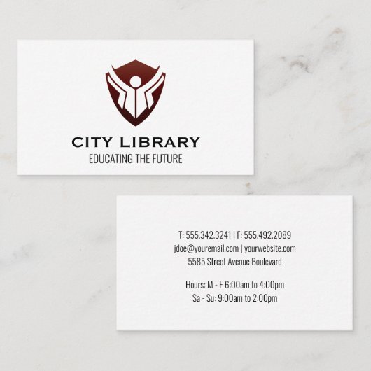 Onderwijs Logo Visitekaartje (Voorkant / Achterkant)