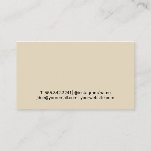 Onderwijs Logo Visitekaartje (Achterkant)