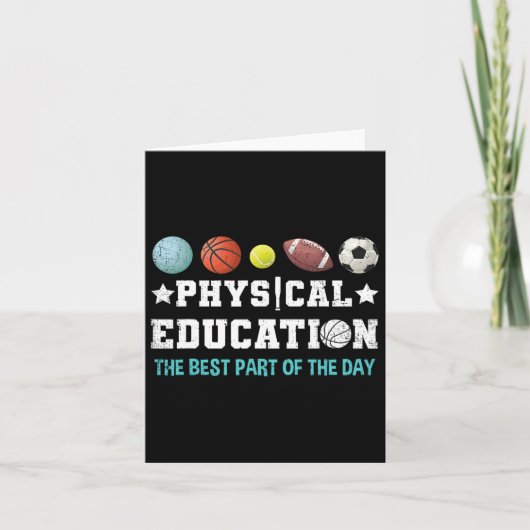 Onderwijs PE leraar sterke school P.E. onderwijzer Kaart (Voorkant)