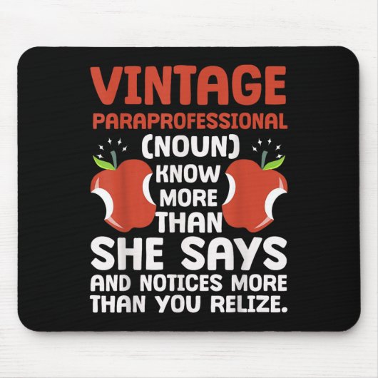 Onderwijs Pride Paraprofessional Definitie Muismat (Voorkant)