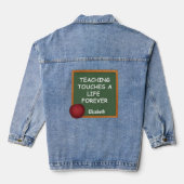 ONDERWIJS RAAKT EEN LEVEN VOOR ALTIJD DENIM JACKET (Achterkant)