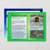 Onderwijs, religie, islam, Muhammad Briefkaart (Voorkant / Achterkant)
