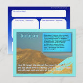 Onderwijs, religie, jodendom, hoor van Israël Briefkaart (Voorkant / Achterkant)