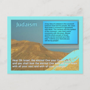 Onderwijs, religie, jodendom, hoor van Israël Briefkaart