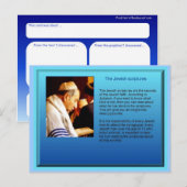 Onderwijs, religie, jodendom, joodse geschriften briefkaart (Voorkant / Achterkant)