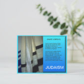 Onderwijs, religie, jodendom, joodse kunstvoorwerp briefkaart (Staand voorkant)