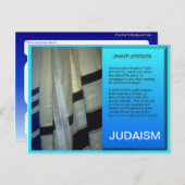 Onderwijs, religie, jodendom, joodse kunstvoorwerp briefkaart (Voorkant / Achterkant)