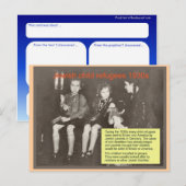 Onderwijs, religie, jodendom, joodse vluchtelingen briefkaart (Voorkant / Achterkant)