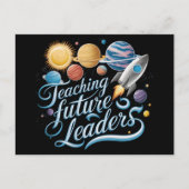 Onderwijs Toekomstige Leiders Ruimtevaartplanet Le Briefkaart (Voorkant)