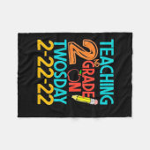 Onderwijs van tweede rang op tweedaagse 100 dagen fleece deken (Voorkant (Horizontaal))