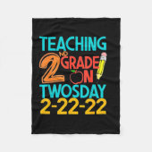 Onderwijs van tweede rang op tweedaagse 100 dagen fleece deken (Voorkant)